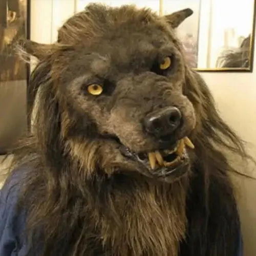Realistic Wolf Mask with Silicone Liner and Adjustable Straps, Breathable Lightweight Avento Goods
