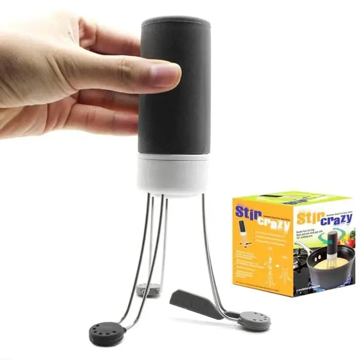 Pan Stirrer with Hands-Off Operation and Adjustable Speeds, Heat-Resistant Silicone Head Avento Goods